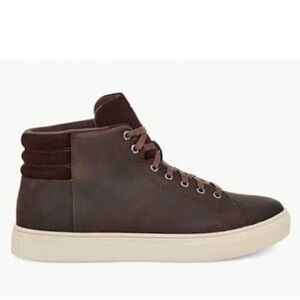 UGG Men's Baysider High Weather Brown Sneakers Size 8